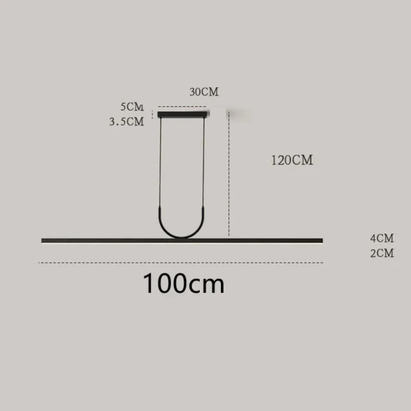 Contemporary design suspension Nera black finish - view 9