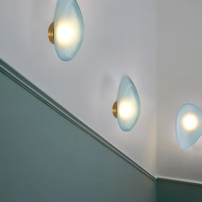 Moderne Wandlamp Glas en Kiezelstenen voor Chique Ambiance – Glowena