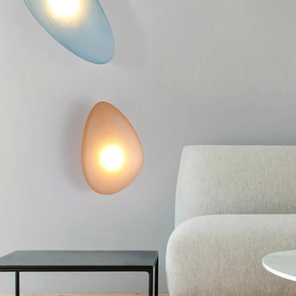 Moderne Wandlamp Glas en Kiezelstenen voor Chique Ambiance – Glowena