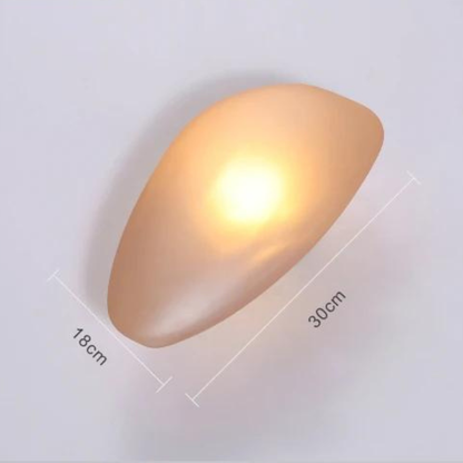 Moderne Wandlamp Glas en Kiezelstenen voor Chique Ambiance – Glowena
