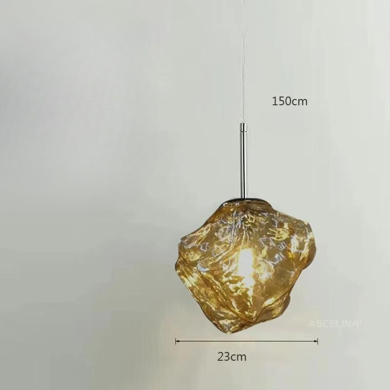 Suspension Tendance Hauteur Ajustable Style Verre Métal – Aurora Nordica