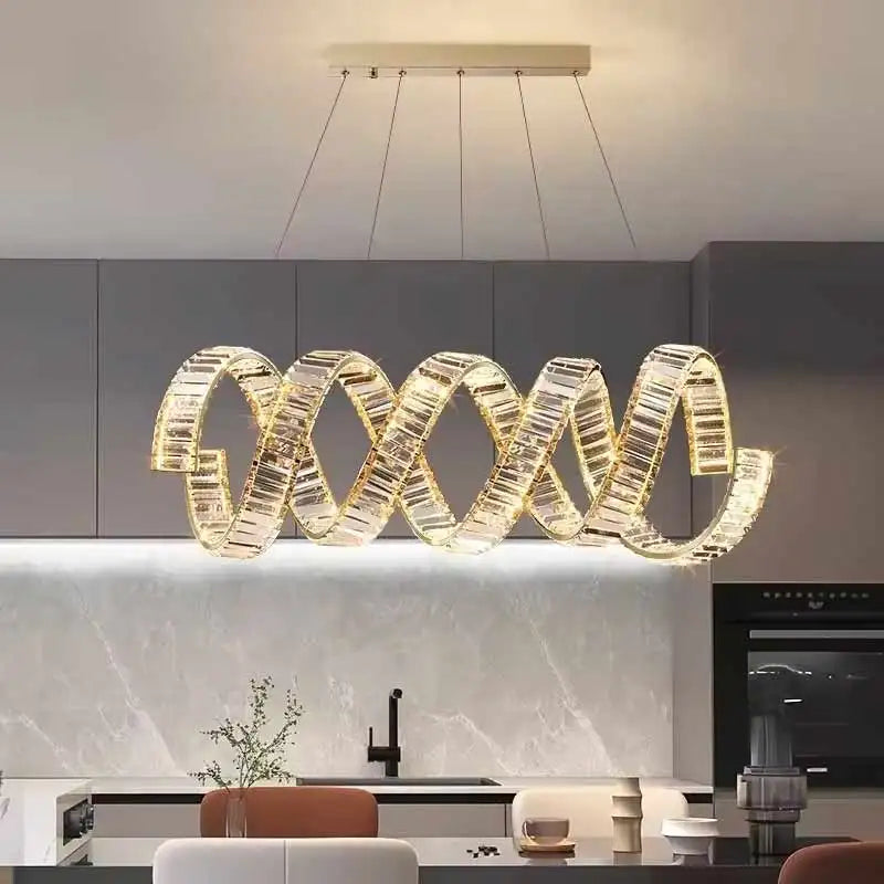 Plafondlamp Design Helicoïdale Verfijnd Glans – Florale