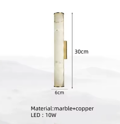 Marble and copper wall light – Marmoriaz