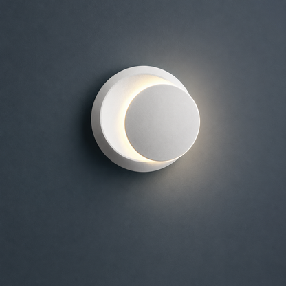 Zeitgenössische Wandleuchte, drehbarer Metallkörper bis 350° – Eclipse