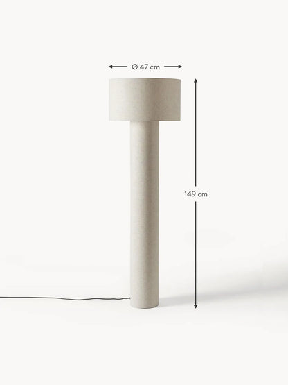 Lampe sur pied en tissu pour salon – Calytrix