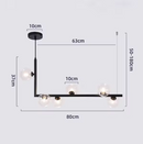 Suspension Moderne Globes Multiples Finitions Élégantes – Crisma