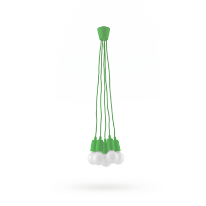 Minimalistische groene hanglamp 5 lichten – Verdisia