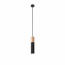 Suspension noire bois moderne pour salon – modèle Arvenia