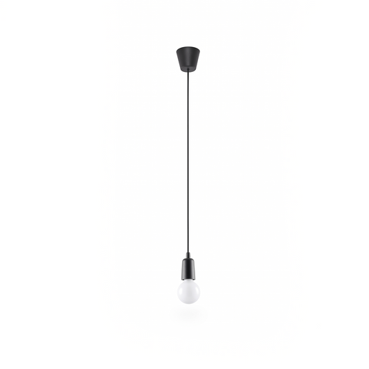Minimalistische schwarze Pendelleuchte für das Wohnzimmer – Nerava