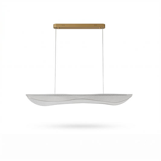 Wellenförmige Pendelleuchte aus Acryl – Oréade