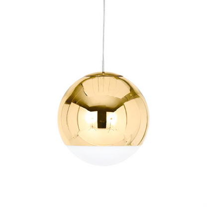Minimalist pendant light in electroplated glass for restaurants – Alvearelia