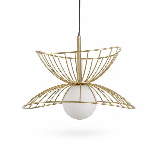 LED-Hängeleuchte aus lackiertem Metall, schlichtes Design – Fabulus