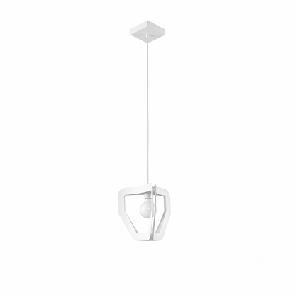 Minimalist white pendant light for living room – Asterion
