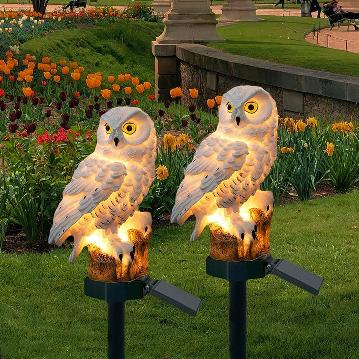 Lampe Solaire Extérieure en Forme de Hibou – Owlenza