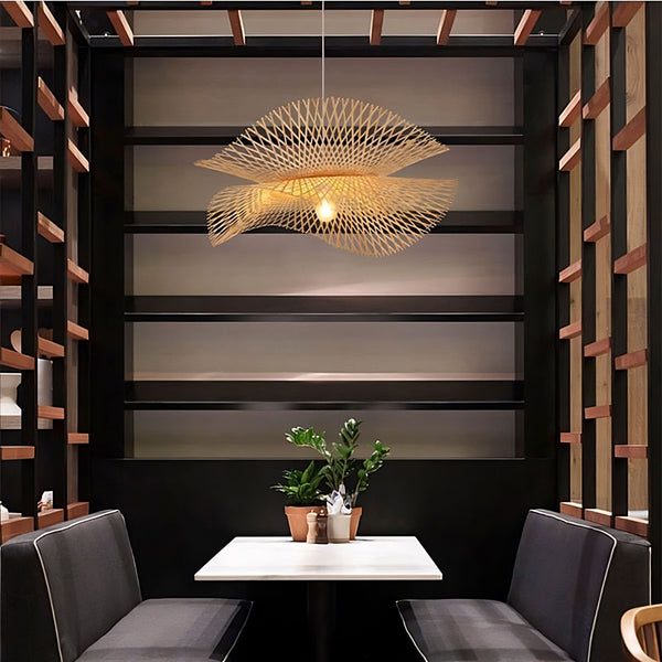 Suspension en bambou tressé style bohème – Savanara