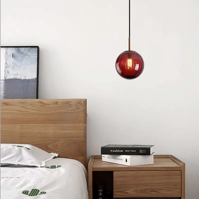 Suspension Élégante à Boule de Verre Lumière Douce – ColorLine