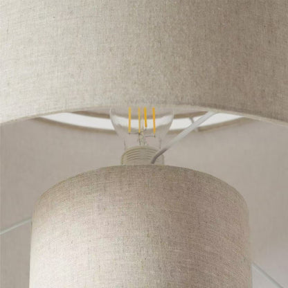 Lampe sur pied en tissu pour salon – Calytrix