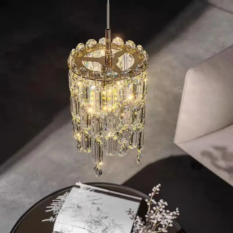 Plafonnier Design Prismes en Cristal & Ambiance Glamour – Reno