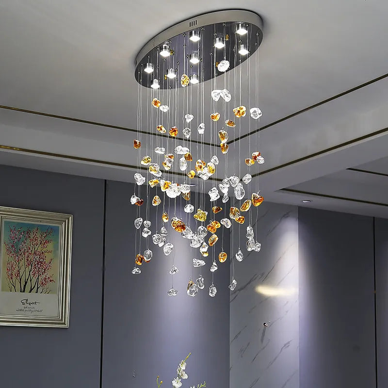 Lustre Cristal Moderne pour Salon – Cristallisea