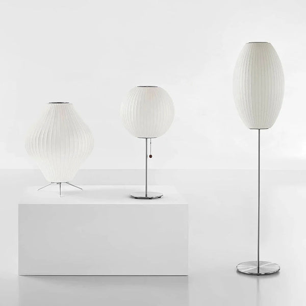 Lampe sur pied en soie moderne pour salon – Sericéa