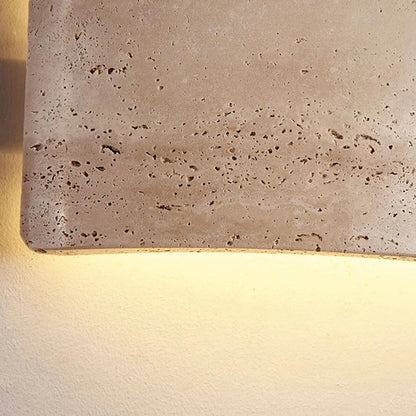 Wandlamp van steen in wabi-sabi-stijl voor terras – Stonara