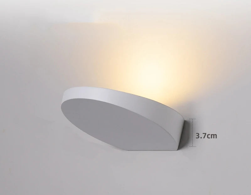 Applique Murale Circulaire LED Ultra-Compacte Style Minimaliste Blanc – Lysia