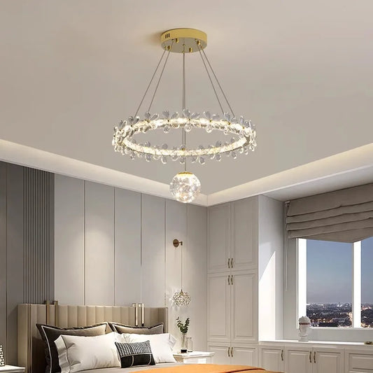 Plafonnière Design Versierd met Kristallen & Schitterende Verlichting – Lumea