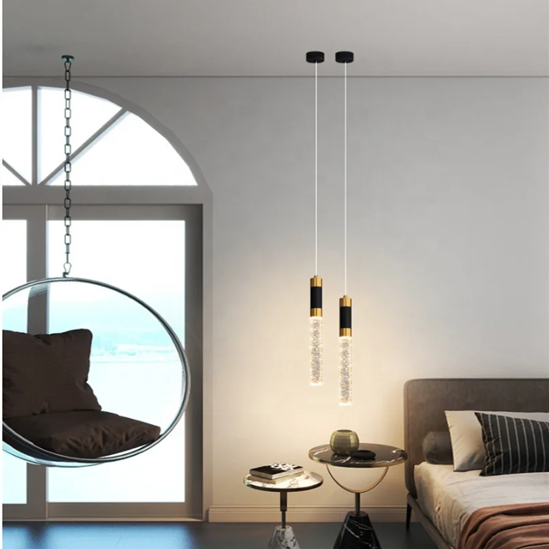 Indoor LED Suspension Metal Finish & Clear Diffuser – Olésia