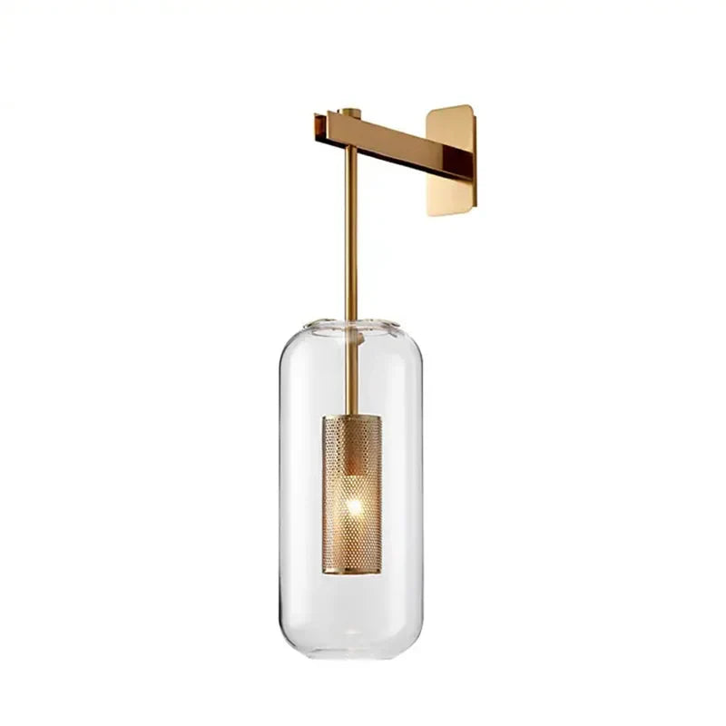 Decoratieve wandlamp glad design met verfijnd glans – Astrélia