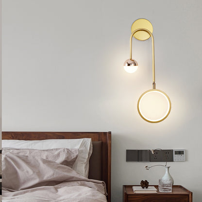 Applique Murale Élancé Finition Dorée Style Naturel – Veridia