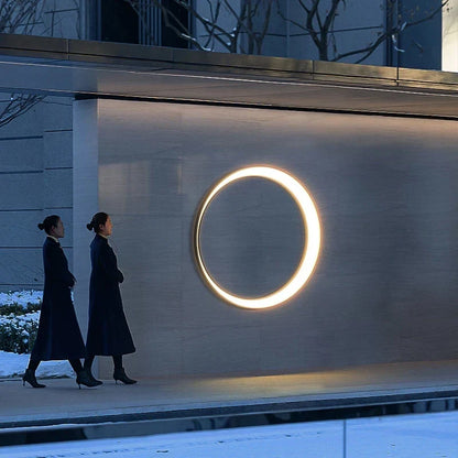 Moderne roestvrijstalen wandlamp voor buiten – Caelux