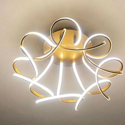 Eigentijdse Plafondlamp Bloemvorm Luchtige Stijl – Subtilo