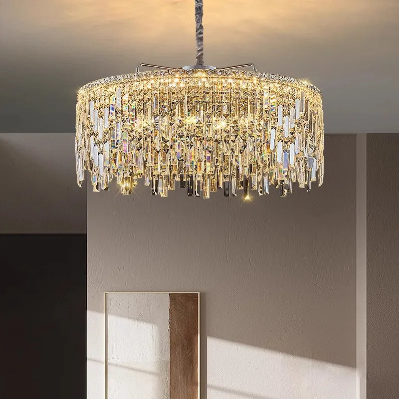 Hanglamp Eigentijds Verlichte Ringen & Dynamisch Glans – Fluo