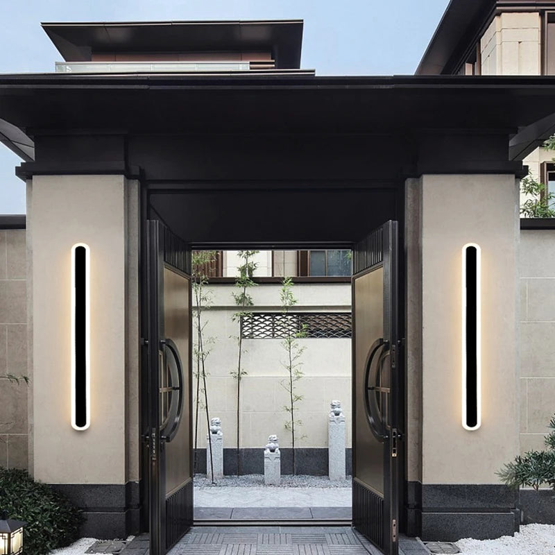 Applique Murale Noir LED Extérieure Élégante – Cifilio