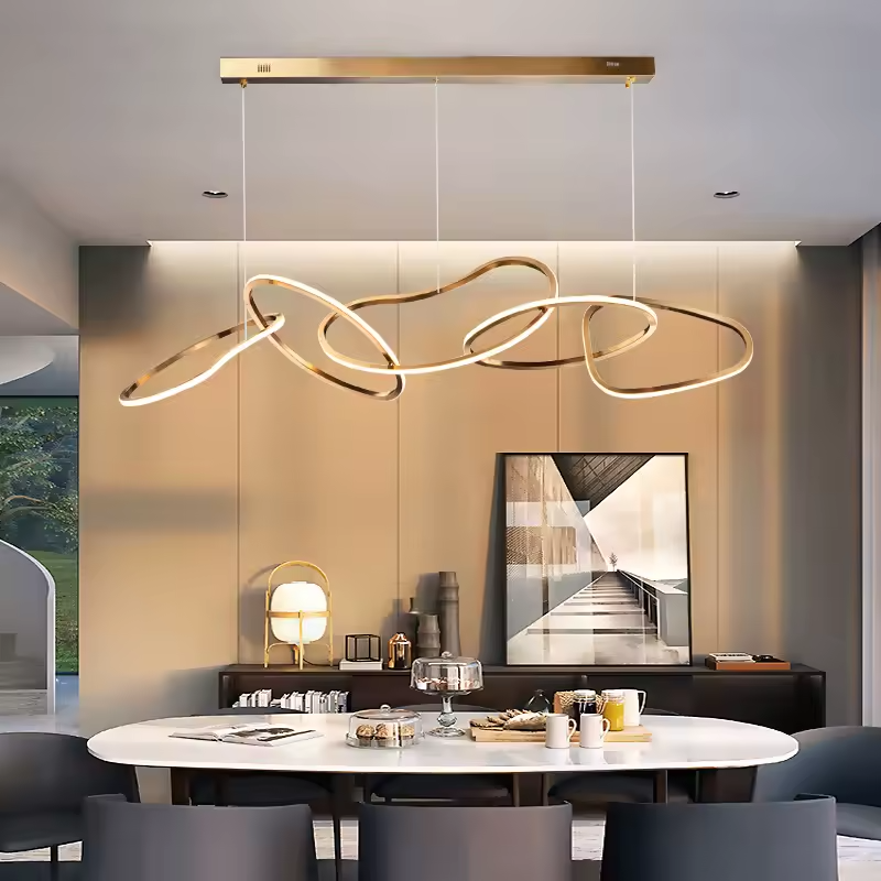 Suspension Sculptural LED Dimmable Haut de Gamme – Solinna