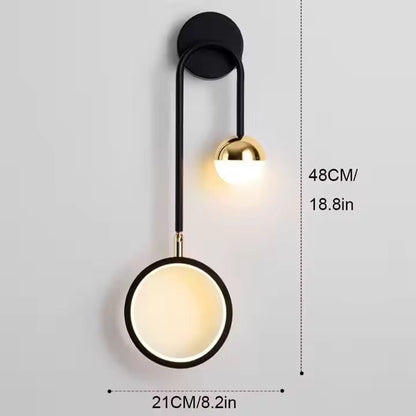 Applique Murale Élancé Finition Dorée Style Naturel – Veridia