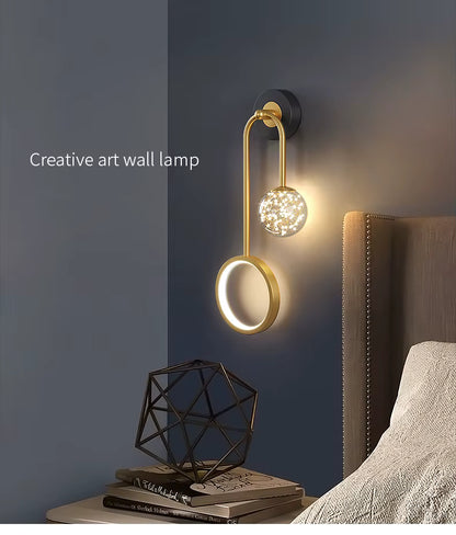 Applique Murale Élancé Finition Dorée Style Naturel – Veridia