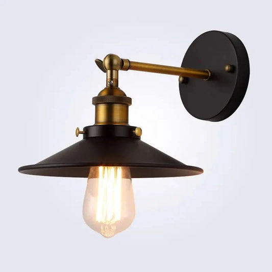 Metalen wandlamp retro-industrieel elegant design – Auralux