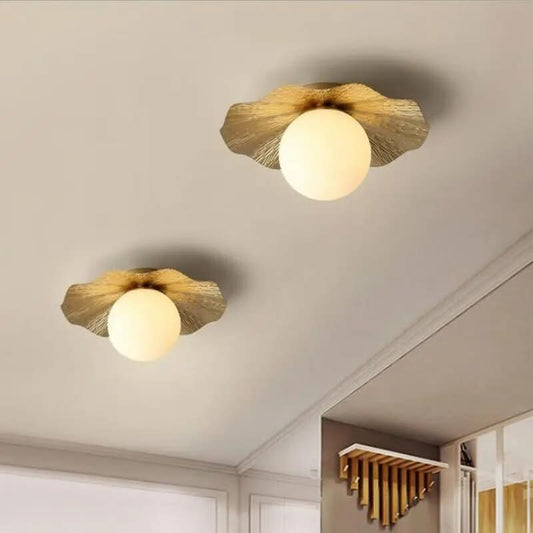 Gouden Elegante Plafondlamp Warm Licht – Élégo