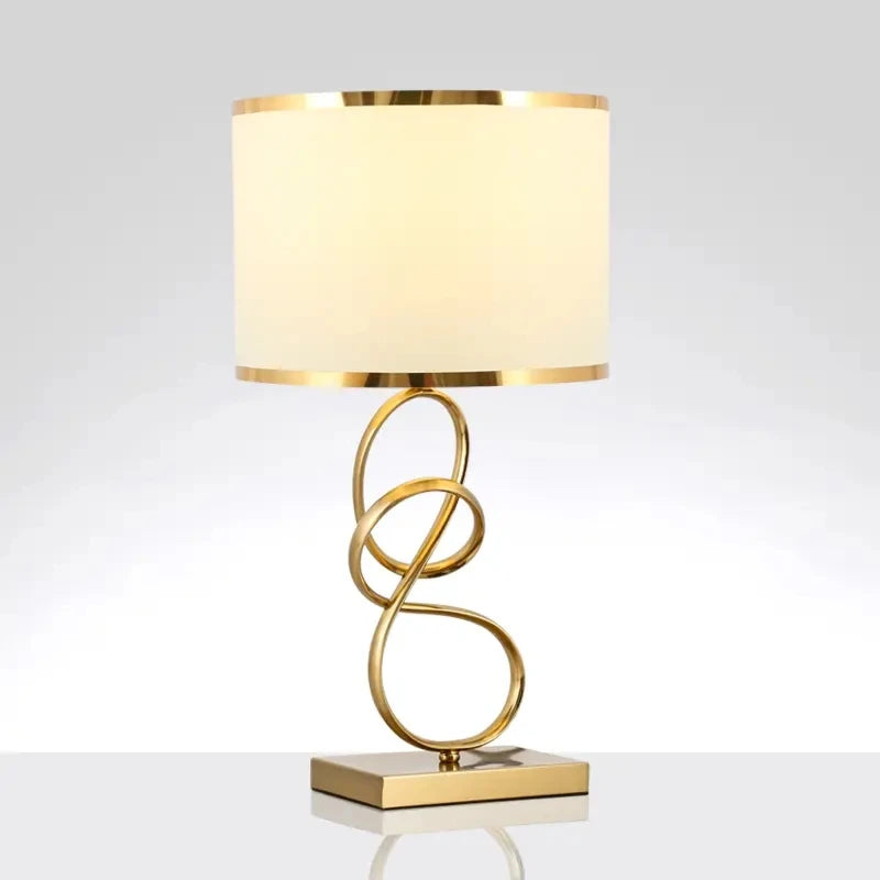 Lampe de Chevet Dorée à Intensité Variable Style Moderne Doré – Éthéris