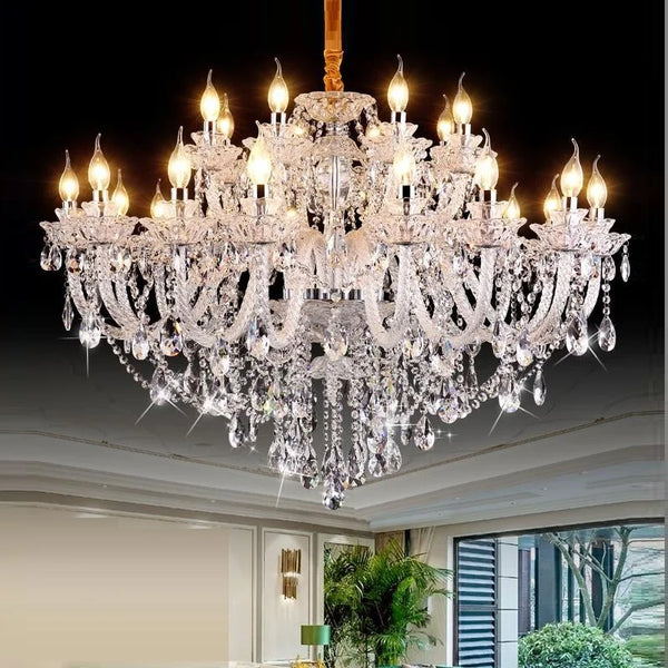 Lustre en Cristal K9 pour Salon – Cristarôme