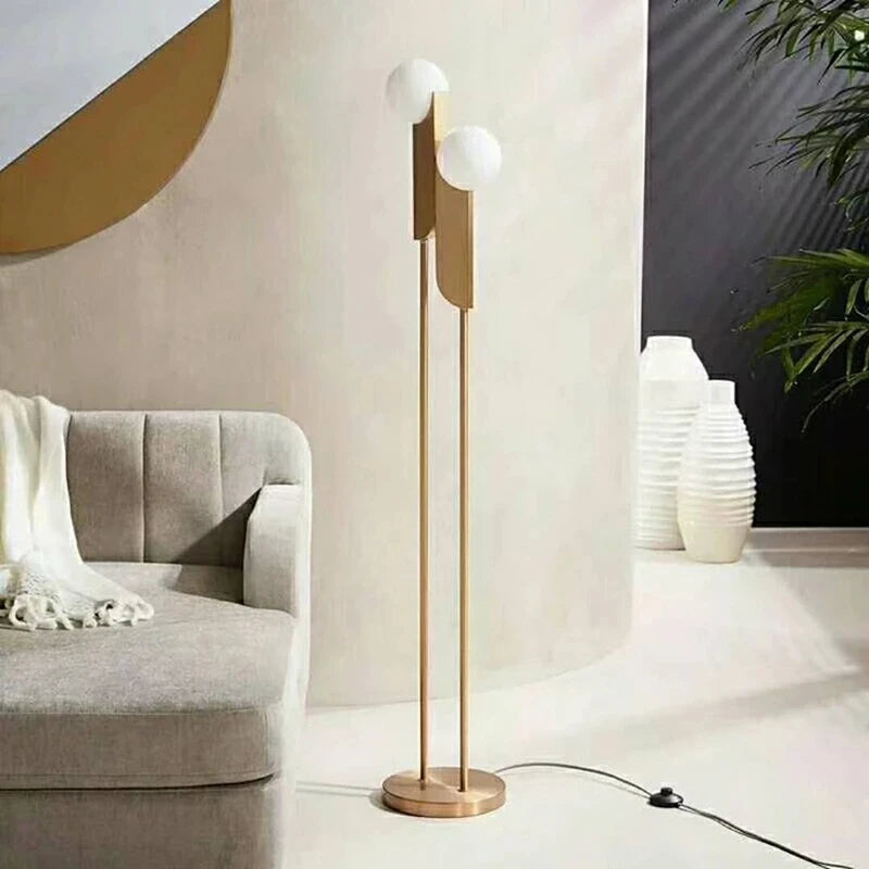Lampadaire en Verre Élégance Moderne Ambiance Luxe – Reveria