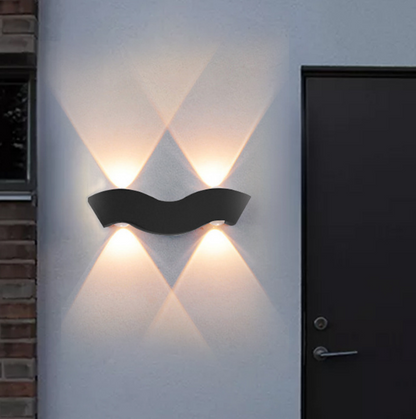 Applique Compacte Étanche pour Mur Extérieur Moderne – Vexa