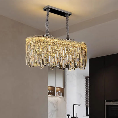 Hanglamp Eigentijds Verlichte Ringen & Dynamisch Glans Rechthoekig – Fluo