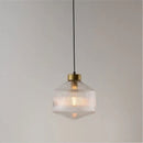 Modern Hanging Lamp Glass and Metal Chic Ambiance – Racow
