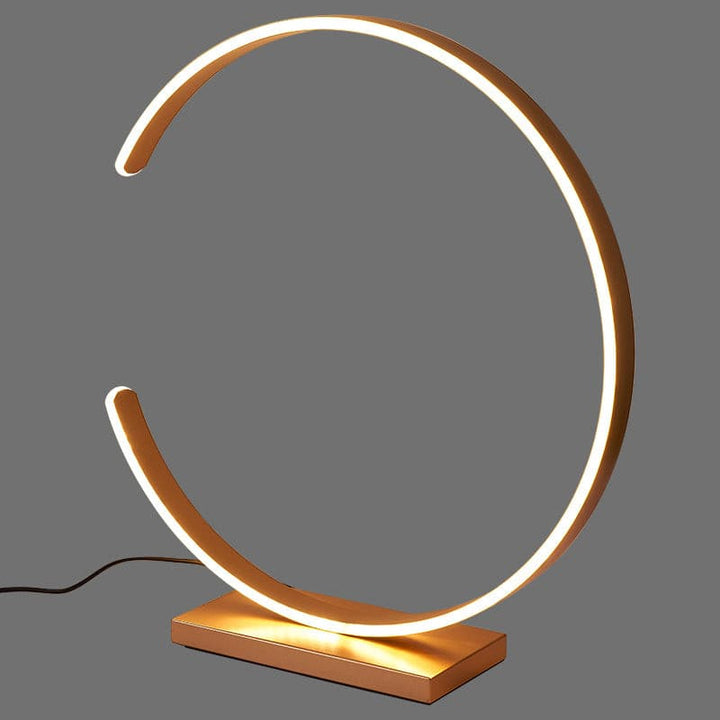 Lampe de Table Arc en Métal Doré pour Chambre – Arcenciel