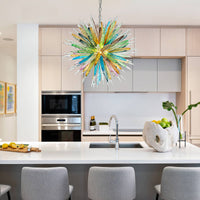 Lustre en Verre de Murano Multicolore – Aurorice