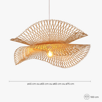 Suspension en bambou tressé style bohème – Savanara