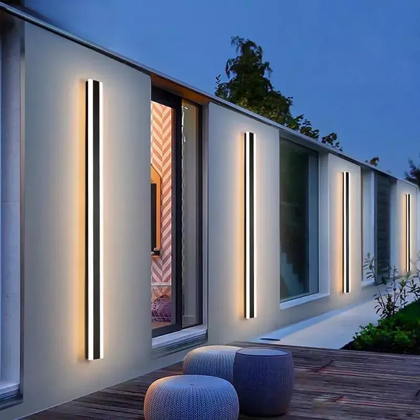 Applique LED extérieure Luménia design linéaire acier inoxydable - vue 2