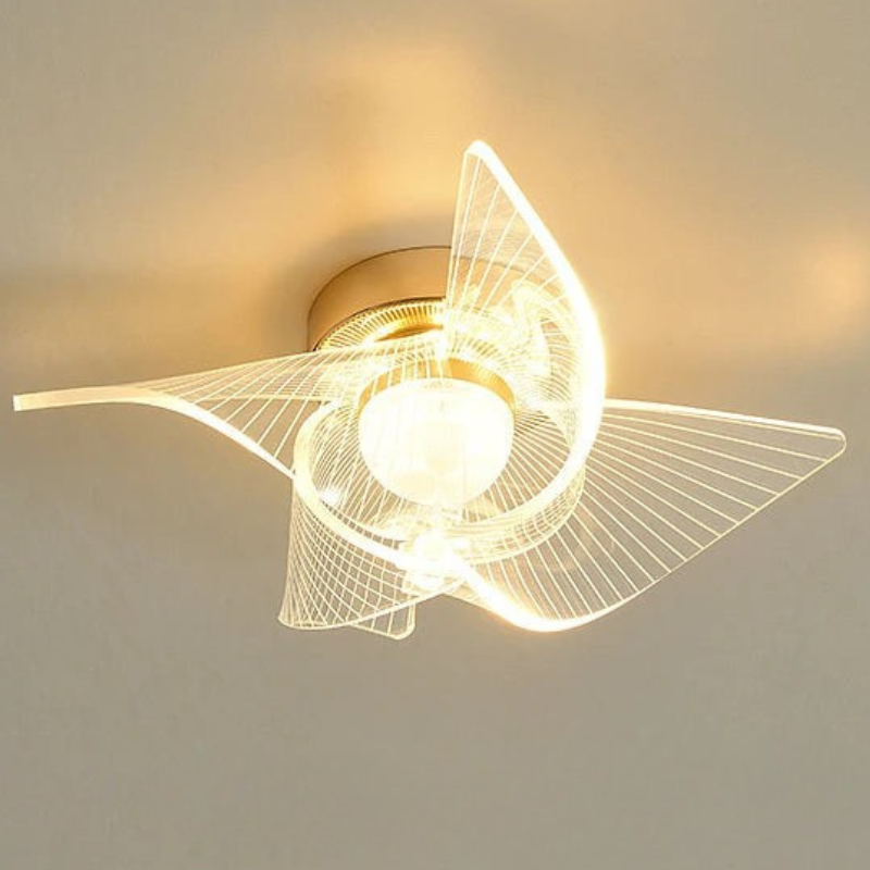 Golden LED Ceiling Light Modern Nordic Design – Aliova
